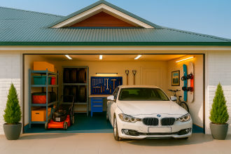 Как обустроить гараж своими руками