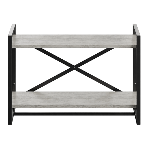 Полка навесная GUTTA 470х690х250 (2 полки) черный/патина